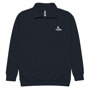 Bornblum Embroidered Logo Adult Unisex Fleece Pullover — Navy