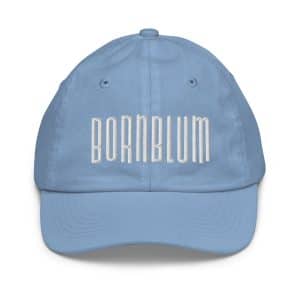 Youth Bornblum Embroidered Baseball Cap — Light Blue