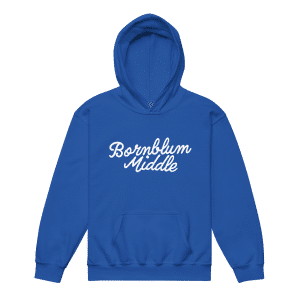 Youth Bornblum Middle Heavy Blend Hoodie — Royal Blue