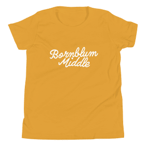 Youth Bornblum Middle Short Sleeve T-Shirt — Mustard