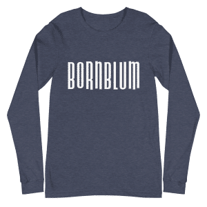 Adult Unisex Bornblum Long Sleeve Sleeve T-Shirt — Heather Navy