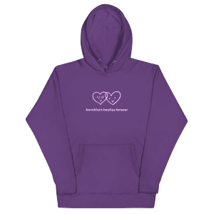 Adult Bornblum Besties Unisex Hoodie — Purple