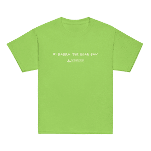 Youth Babka The Bear Fan T-Shirt — Green