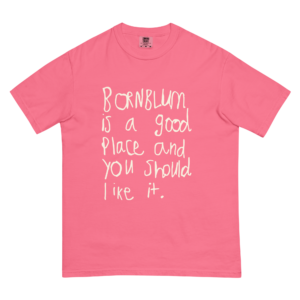 Bornblum is a Good Place | Adult Unisex garment-dyed heavyweight t-shirt