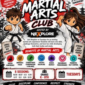 Martial Arts with Nexplore — Tuesday, 8 Sessions